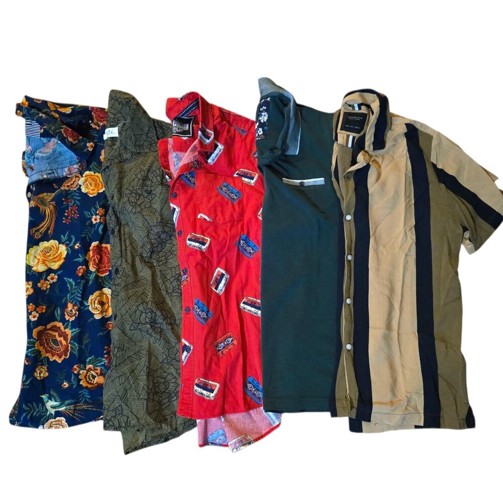 Ricky Singh & More Mens Size Small Collared Shirts Bundle